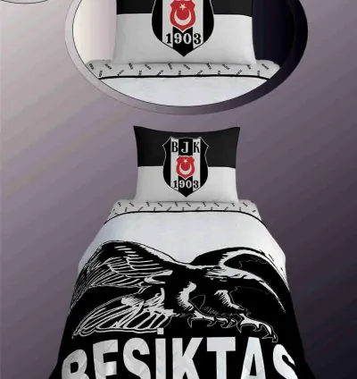 Taç Beşiktaş Quilted Single Sleep Set - Quilt + Pillow