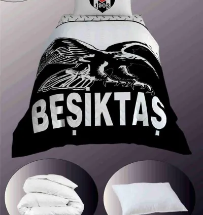 Taç Beşiktaş Quilted Single Sleep Set - Quilt + Pillow