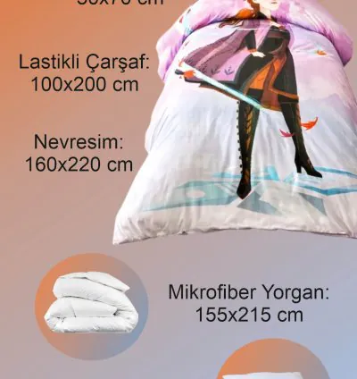 Taç Disney Frozen Breezy Double Sided Bedding Set