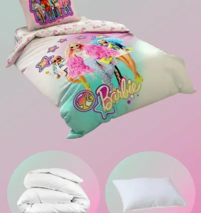 Taç Licensed Barbie Extra Single Bedding Set