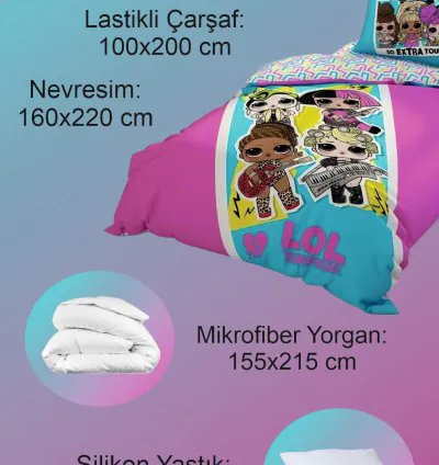 Taç LOL Surprise Gelicenseerd Kinderdekbedovertrek 4
