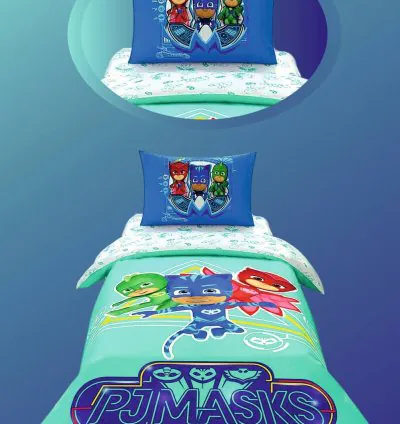 Taç Pj Masks Move Single Licensed Kids Bedding Set