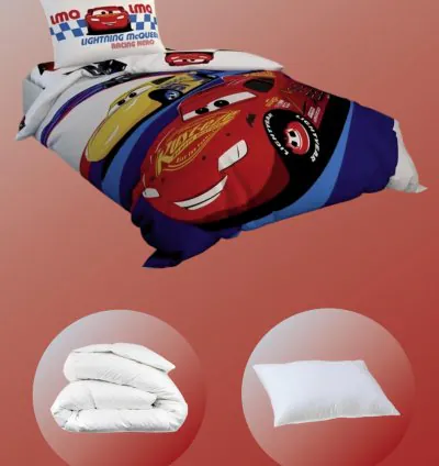 Taç Licensed Cars Race Single Kids Bedding Set