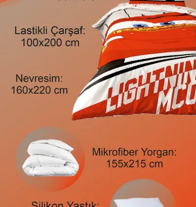 Taç Disney Cars Lightning Kinderdekbedovertrek 4