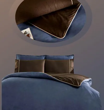 Set de Dormit Dublu Taç Riven Bleumarin (Complet) 4