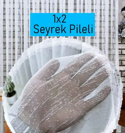 Oturma Odası Perde Seti - Tül, Fon, Güneşlik + Hediye Kırlent & Bağlama Kuşağı 3
