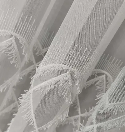 Tenda Voile Ricamata Farmec - Trama Bambù
