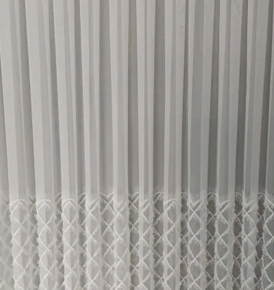 Tenda Voile Ricamata Farmec - Trama Bambù