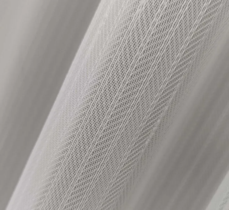 Tenda Voile Shantung Rigata Spina di Pesce