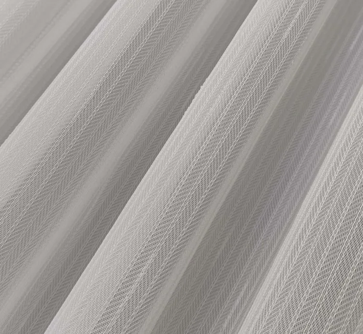 Tenda Voile Shantung Rigata Spina di Pesce