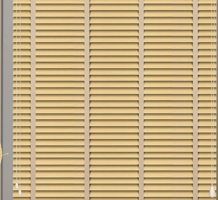 Yellow Wood Pattern Venetian Blind