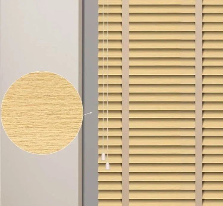 Yellow Wood Pattern Venetian Blind