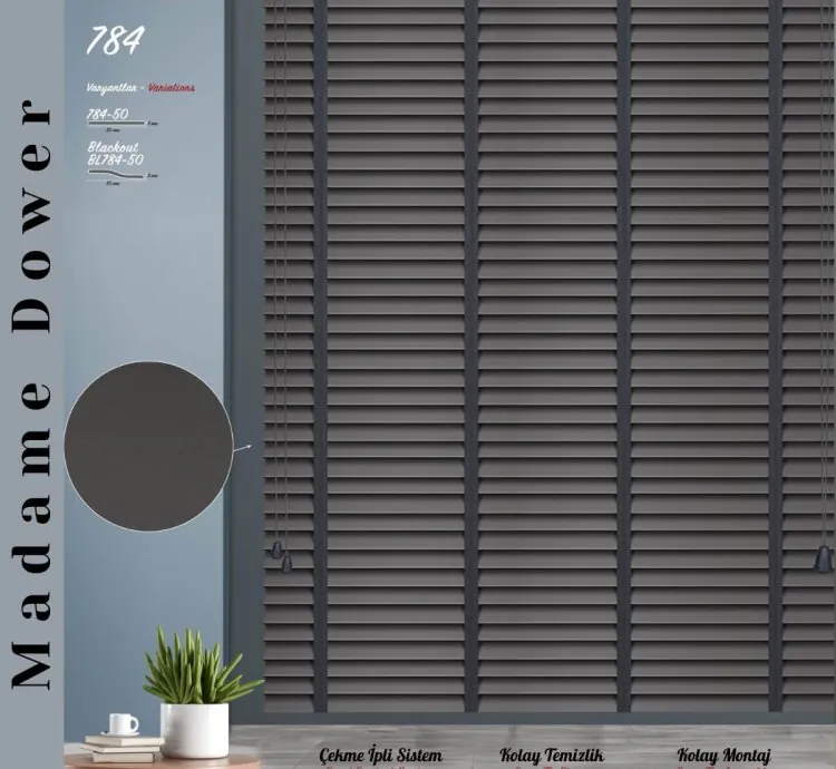 Dark Grey Venetian Blind | Kitchen, Balcony
