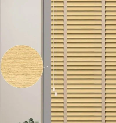 Yellow Wood Pattern Venetian Blind 4
