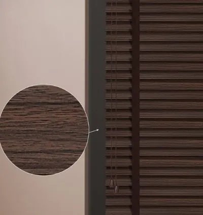 Persiana Veneciana Marrón Efecto Madera 4