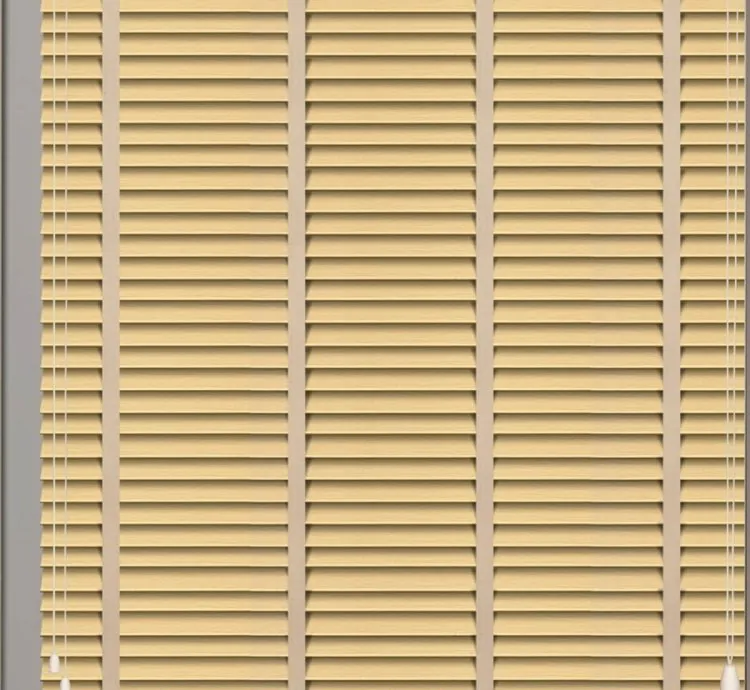 Patterned Cream Venetian Blind