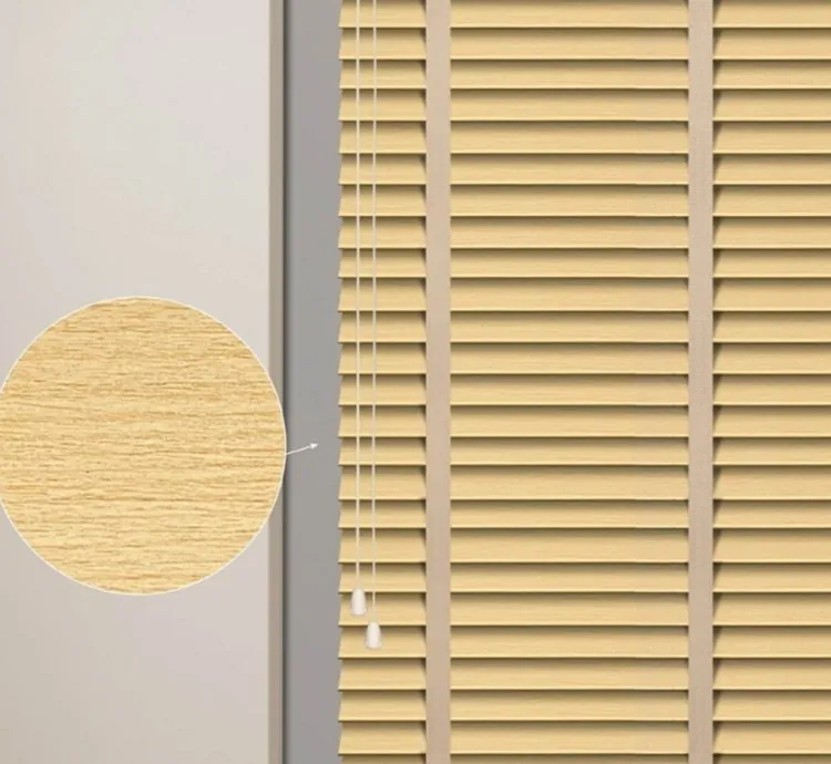 Patterned Cream Venetian Blind