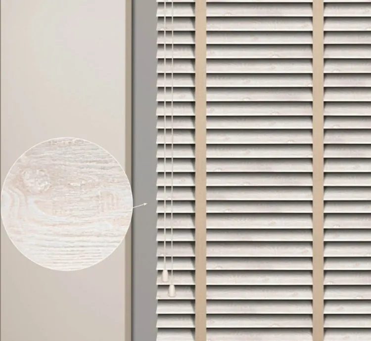 Patterned Cream Venetian Blind (V3)