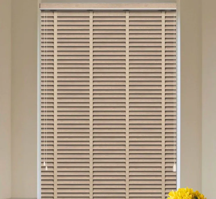 Patterned Sand Beige Venetian Blind