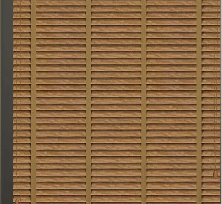 Striped Straw Color Venetian Blind