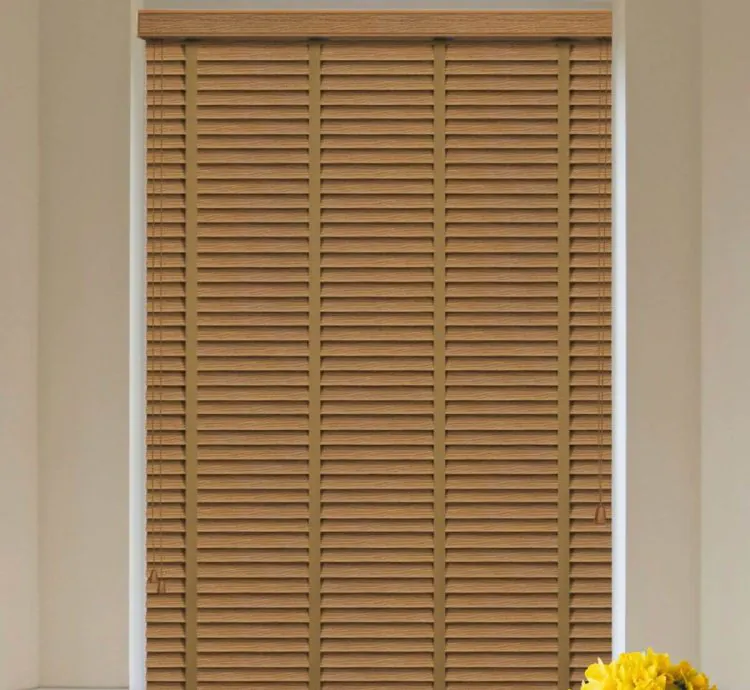 Striped Straw Color Venetian Blind