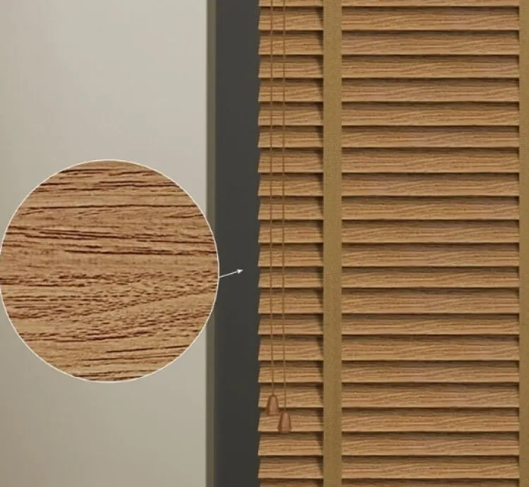 Striped Straw Color Venetian Blind