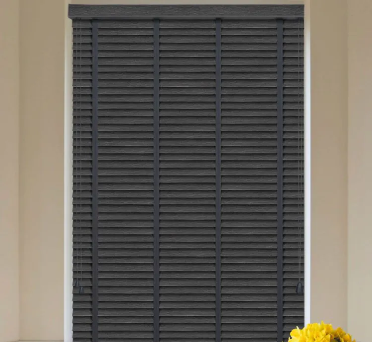 Striped Anthracite Venetian Blind