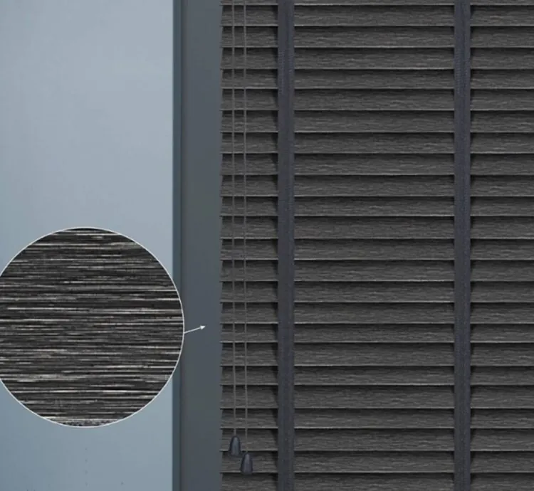 Striped Anthracite Venetian Blind