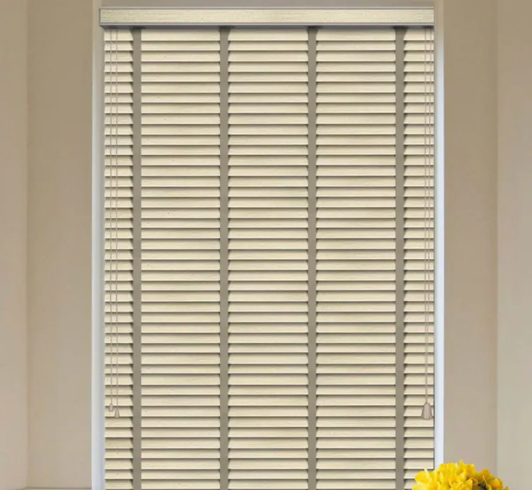 Striped Cream Venetian Blind