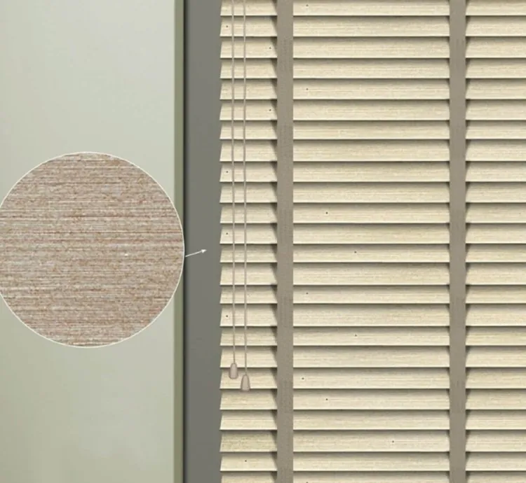 Striped Cream Venetian Blind