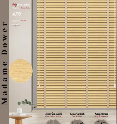 Patterned Cream Venetian Blind 4