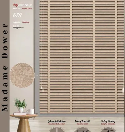 Patterned Sand Beige Venetian Blind 4