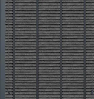 Patterned Dark Grey Venetian Blind 3