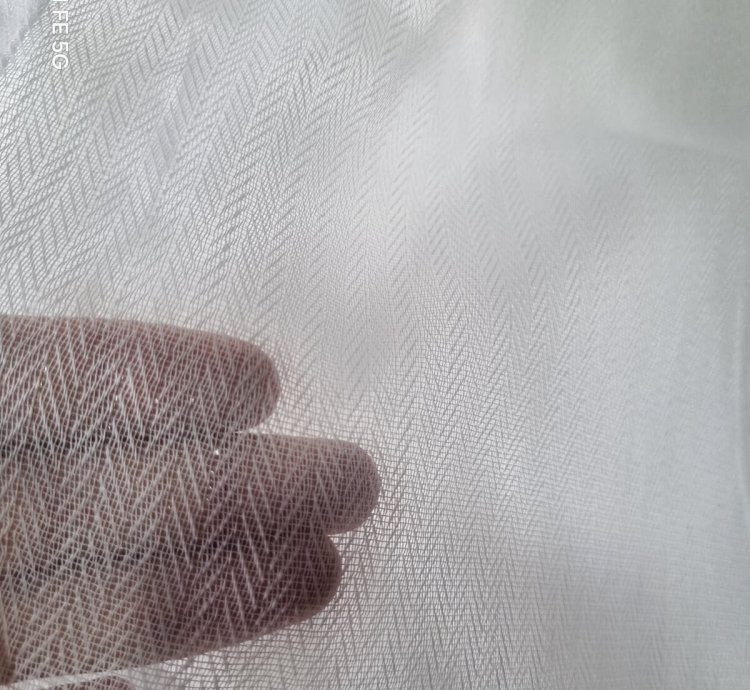Simli Balıksırtı 1x2 Pileli Tül Perde 180x259 – Işıltılı ve Dokulu Şıklık