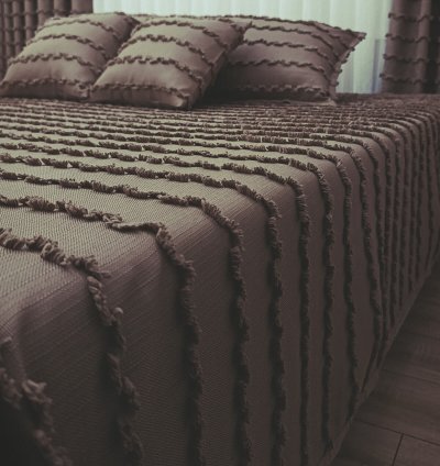 Set Față de Pernă Decorativă Wave Cafea cu Lapte Scandinav (2 Buc) 4