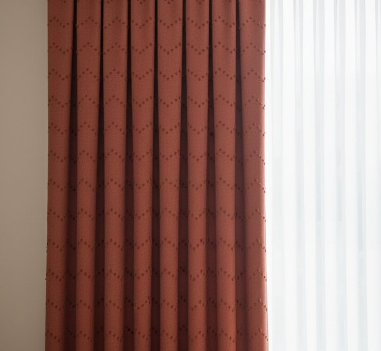 Cortina de Fondo Waves Collection Burdeos