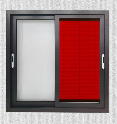 Toz Tutmaz Kırmızı Plise Perde  Antibakteriyel - Cam Balkon & PVC Pencere Modelleri