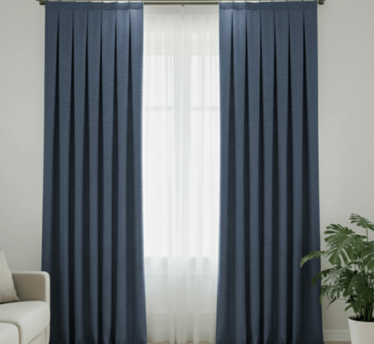 Cortinas Terciopelo Taç Narden Azul Marino - Hechas a Mano Dimout