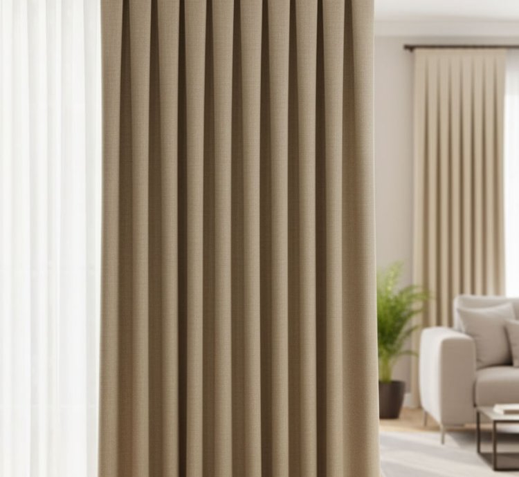 Cortinas Terciopelo Taç Narden Camel (Beige) - Hechas a Mano Dimout