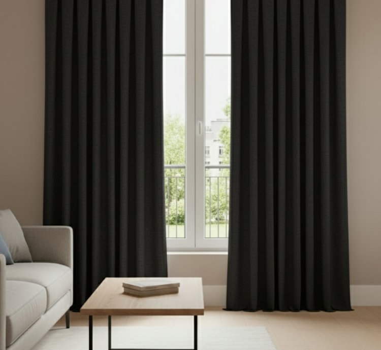 Cortinas Terciopelo Taç Narden Negro - Hechas a Mano Dimout
