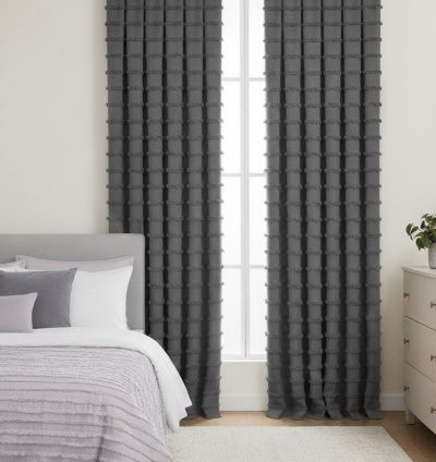 Tenda di Sfondo Wave Grigio Scuro Scandinavo 5