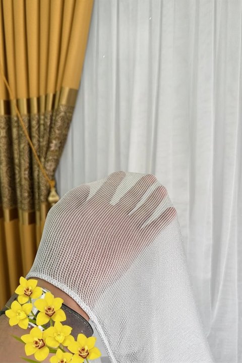 ستارة تول شبكية "نسيج الستيل" - منسدلة ولا تحتاج للكي - تفصيل حسب الطلب