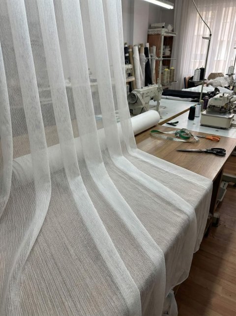 Tenda in Tulle Glamour Serie 600 – Texture a Rete – Ecru – No Stiro [V-1]