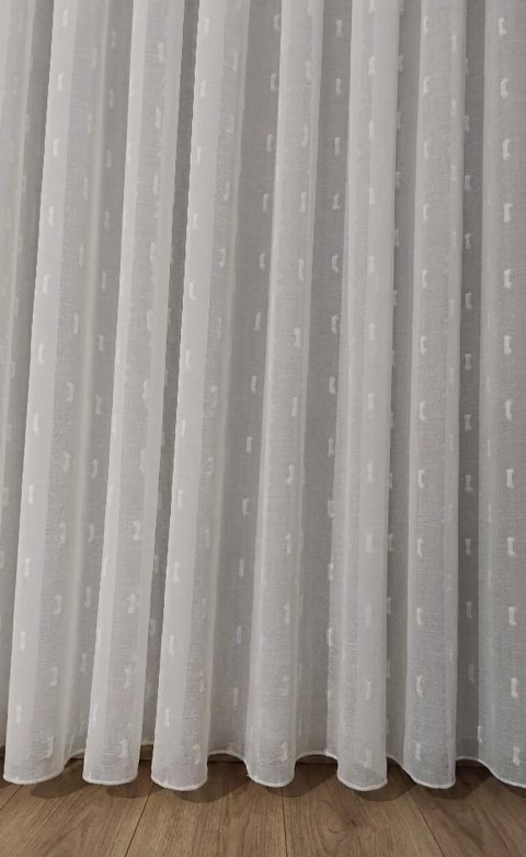 Lina Faux Linen Sheer Curtains - Wrinkle Free Textured Drapes - Scandi Style Soft White 6