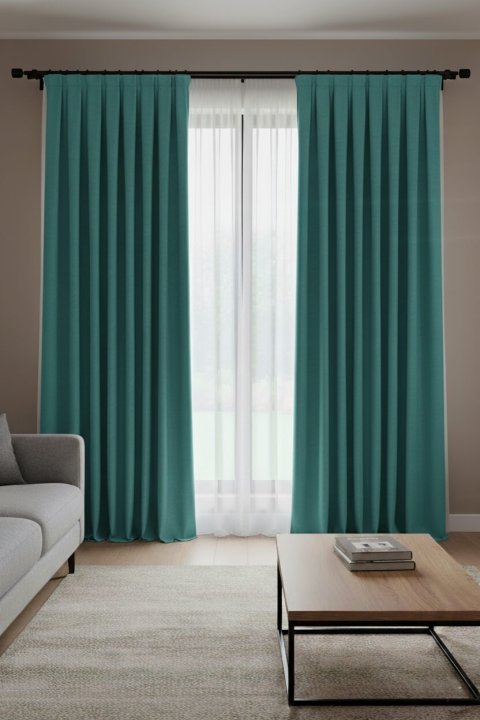 Cortinas de Terciopelo Suave Verde Oscuro - Hechas a Mano a Medida 4