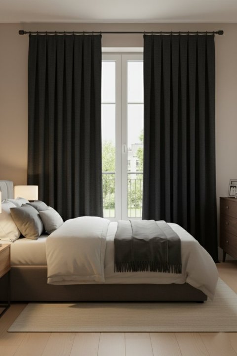 Cortinas Terciopelo Taç Narden Negro - Hechas a Mano Dimout 6