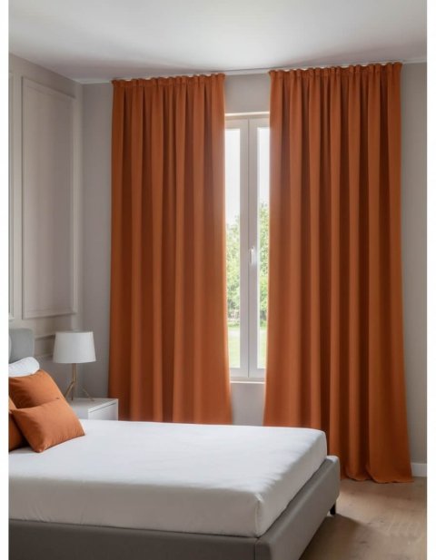 Cortinas Terciopelo Taç Narden Terracota - Hechas a Mano Dimout 6