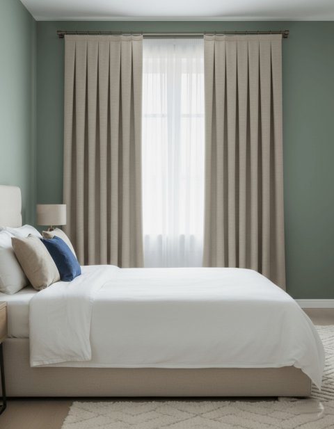 Taç Narden Dark Beige Soft Velvet Curtains - Custom Handmade Dimout 4