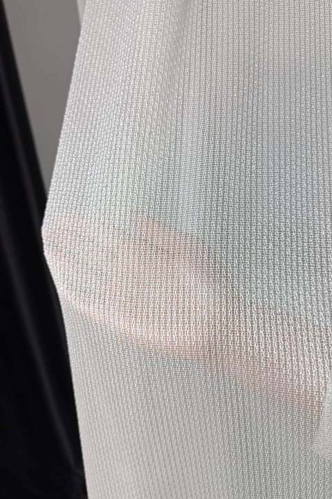Mazura Textured Faux Linen Sheer Curtains - Off-White, Non-Iron & Ultra Drape 3
