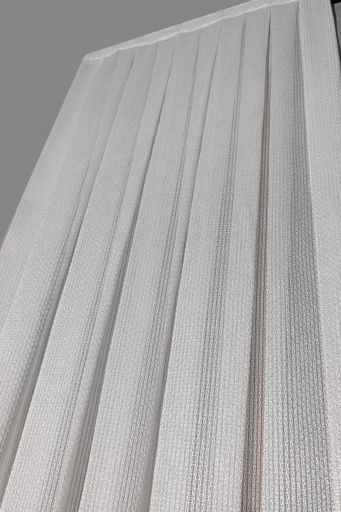 Mazura Textured Faux Linen Sheer Curtains - Off-White, Non-Iron & Ultra Drape 4